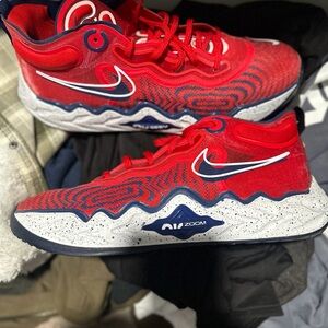 Nike Kids Red and Blue Zoom Sneakers